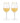 Gilded Gold-Rimmed Glass Stemmed Wine Glasses | Set of 2