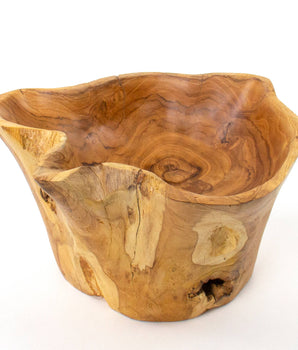 Organic Root Teak Bowl