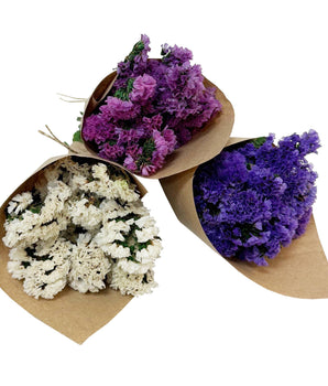 Preserved Mini Purple Statice Flower Bundle