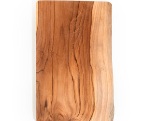 Live Edge Teak Slice Charcuterie Board