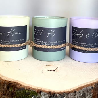 "At Home" Candle Bundle Trio - "Welcome Home", "WFH", and "Unplug & Unwind"

3 candle bundle 