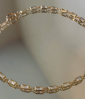 Christina Emerald Cut Choker| Saje Rose | Hudson Valley