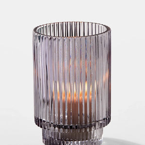Smoked Glass Candle Holder Rental