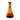 Hand-blown recycled glass wine decanter with a speckled amber pattern.