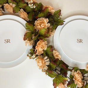 Saje Rose Logo Plate