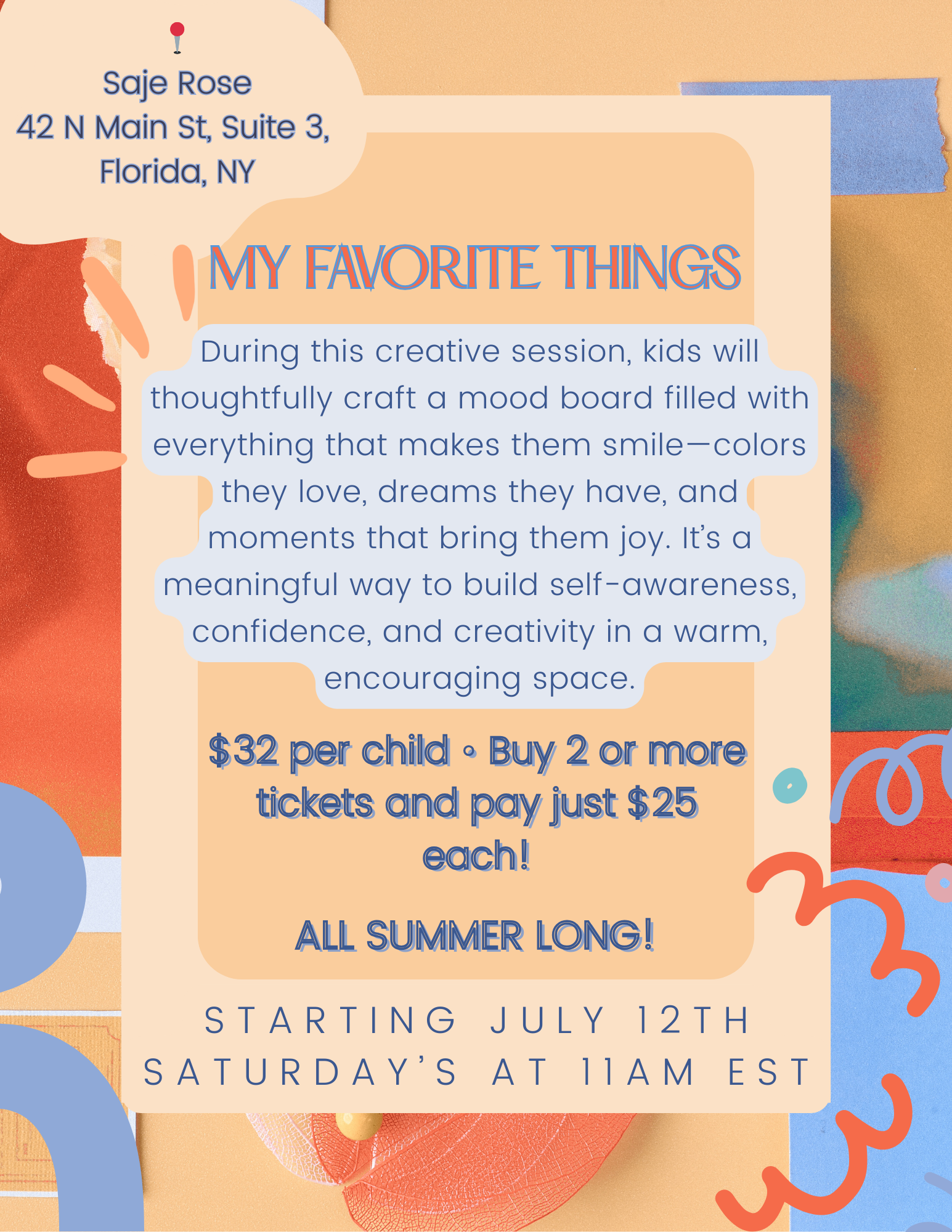 My Favorite Things Kids Mood-board Session