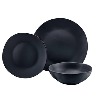 Saje Rose Black Stoneware Dinning Set for 2 | $49