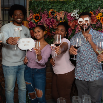 Saje Rose | Wine & Flowers Stem Bar For Weddings and Birthdays 