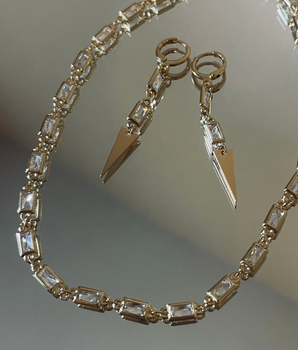 Christina Emerald Cut Earrings