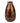 Bronze vase with a textured surface on a white background