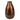 Bronze vase with a textured surface on a white background