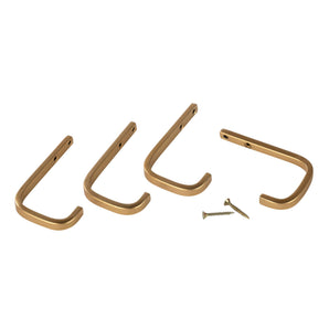 Metal Wall Hooks - Set of 4