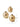 Saje Rose Ornament Bud Vase Set of Three 