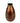 Bronze vase with a textured surface on a white background