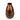 Bronze vase with a textured surface on a white background