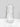 Clear glass vase on a white surface with a light gray background