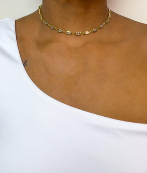 Christina Emerald Cut Choker | Saje Rose | Warwick NY