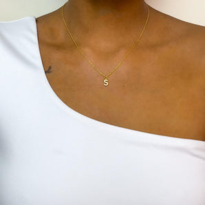 Initial Pendant Necklace - Saje Rose®