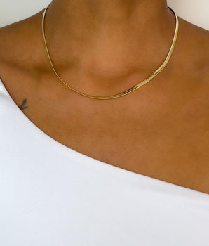 Saje Rose | Cyrus Herringbone Chain | 14" 16"